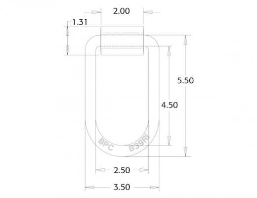 Image of 1/2 Inch Forged Extended D-Ring With Integral Weld-On Mounting Bracket from Buyers Products. Part number: B39W