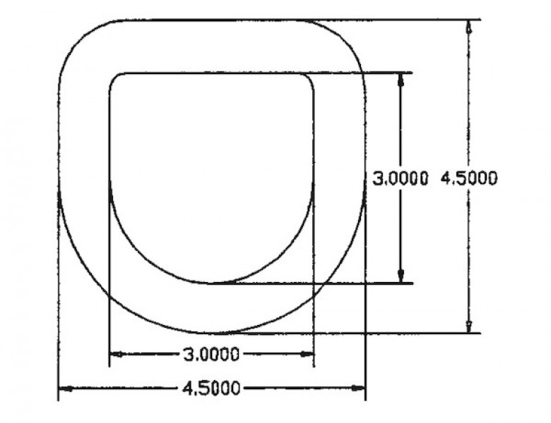 Image of Domestically Forged 5/8 Inch Forged D-Ring With Weld-On Mounting Bracket from Buyers Products. Part number: B40