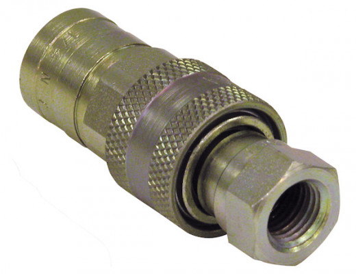 Image of 1/4 Inch NPTF Sleeve-Type Hydraulic Quick Coupler Assembly from Buyers Products. Part number: B40002