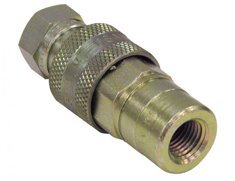 Image of 1/4 Inch NPTF Sleeve-Type Hydraulic Quick Coupler Assembly from Buyers Products. Part number: B40002