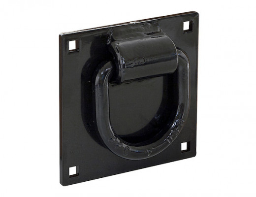 Image of 5/8 Inch Forged D-Ring With 4-Hole Integral Mounting Bracket from Buyers Products. Part number: B40MP