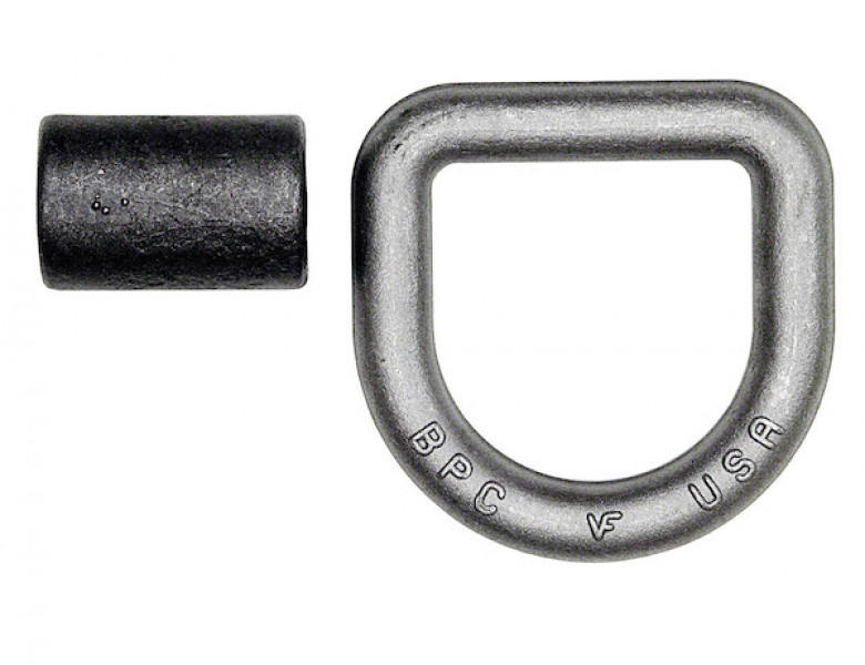 Image of Domestically Forged 3/4 Inch Forged D-Ring With Weld-On Mounting Bracket from Buyers Products. Part number: B46