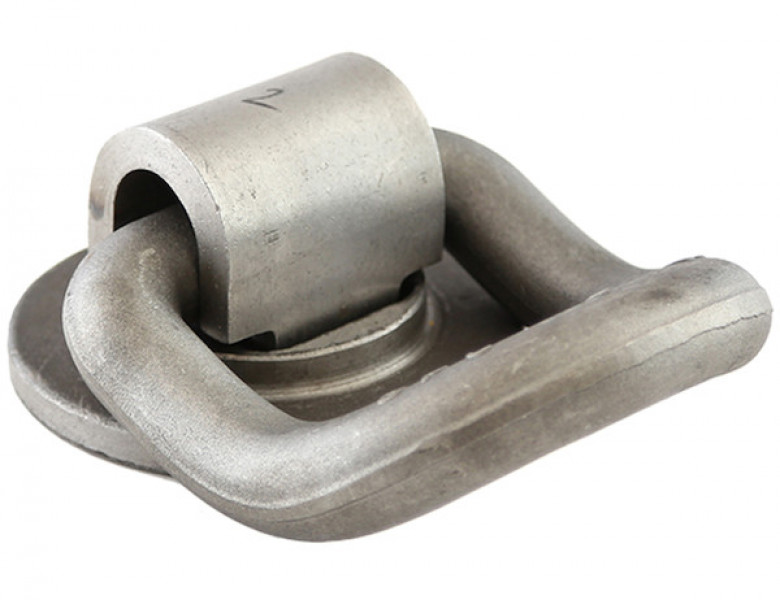 Image of 1 Inch Forged 360Rotating 55Angled D-Ring With Weld-On Mounting Bracket from Buyers Products. Part number: B52