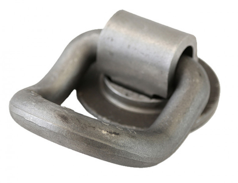 Image of 1 Inch Forged 360Rotating 55Angled D-Ring With Weld-On Mounting Bracket from Buyers Products. Part number: B52