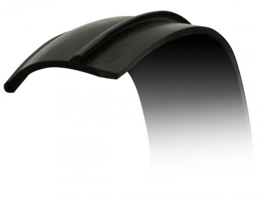 Image of Black Rubber Wide Fender Extension from Buyers Products. Part number: B52150