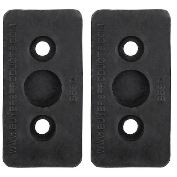 Image of D-Shaped Molded Rubber Bumper - 3 x 3-1/2 x 6 Inch Tall - Set of 2 from Buyers Products. Part number: B5800