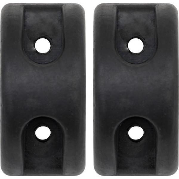 Image of D-Shaped Molded Rubber Bumper - 3 x 3-1/2 x 6 Inch Tall - Set of 2 from Buyers Products. Part number: B5800