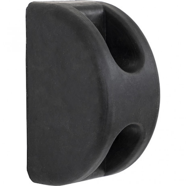 Image of D-Shaped Molded Rubber Bumper - 3 x 3-1/2 x 6 Inch Tall - Set of 2 from Buyers Products. Part number: B5800