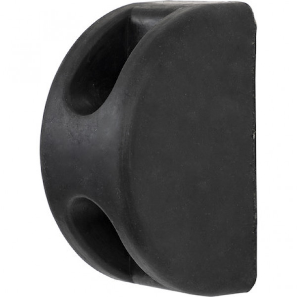 Image of D-Shaped Molded Rubber Bumper - 3 x 3-1/2 x 6 Inch Tall - Set of 2 from Buyers Products. Part number: B5800