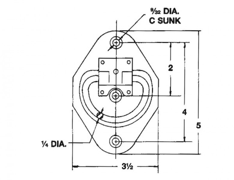 Image of Recessed Rope Ring Zinc Plated from Buyers Products. Part number: B601