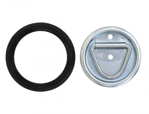 Image of Surface Mounted Or Recessed Rope Ring Zinc Plated With Plastic Bezel from Buyers Products. Part number: B703