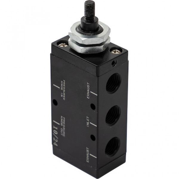 Image of 4-Way 3-Position Manual Air Valve With Five 1/4 Inch NPT Ports from Buyers Products. Part number: BAV015