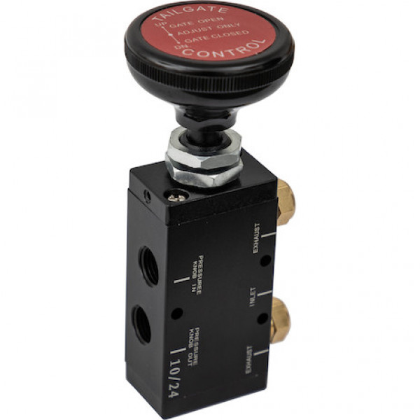 Image of 4-Way 3-Position Manual Air Valve With Five 1/4 Inch NPT Ports from Buyers Products. Part number: BAV015