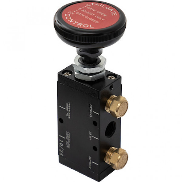 Image of 4-Way 3-Position Manual Air Valve With Five 1/4 Inch NPT Ports from Buyers Products. Part number: BAV015