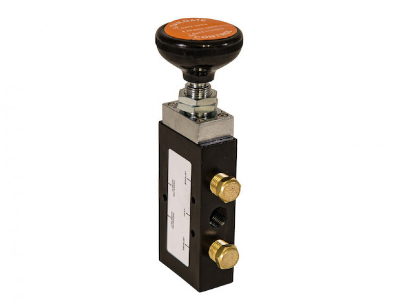 Image of 4-Way 3-Position Manual Air Valve With Five 1/4 Inch NPT Ports from Buyers Products. Part number: BAV020