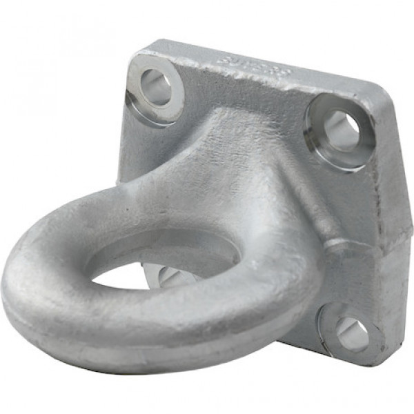 Image of 3 Inch I.D. Heavy-Duty Forged 4-Bolt Mount Drawbar - Zinc Plated from Buyers Products. Part number: BDB13850Z