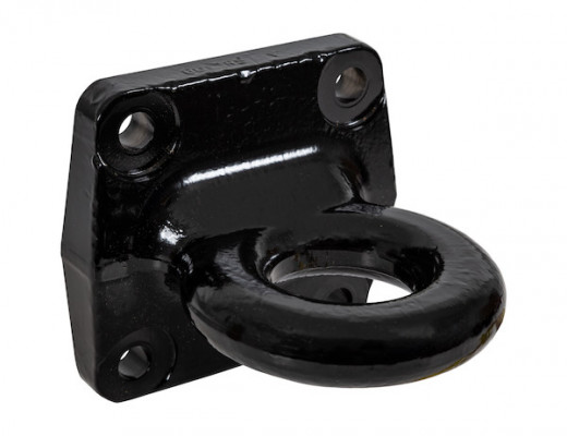 Image of 3 Inch I.D. Heavy-Duty Forged 4-Bolt Mount Drawbar - Black from Buyers Products. Part number: BDB1394