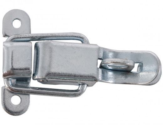 Image of Large Padlock Eye Pull-Down Catch with Striker - Zinc Plated from Buyers Products. Part number: BHC227Z