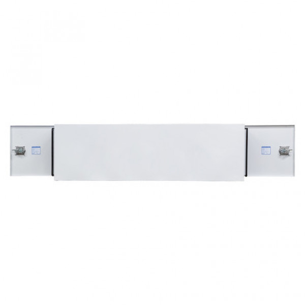 Image of 24x24x96 Inch White Steel Straight Side Tunnel Truck Tool Box with Shelf from Buyers Products. Part number: BP242496W