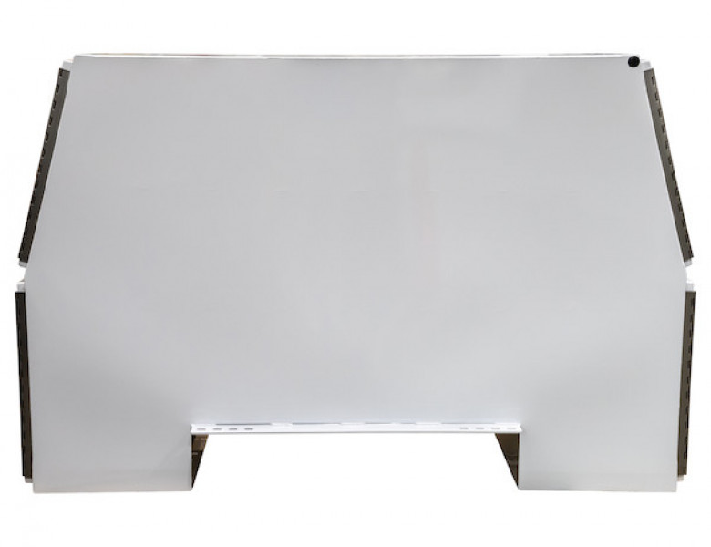 Image of 65x24x82 Inch Offset Floor White Steel Backpack Truck Box - 13.3 Inch Offset from Buyers Products. Part number: BP826524W