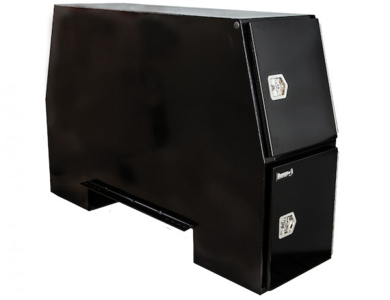 Image of 55x24x85 Inch Black Steel Backpack Truck Box - 9.1 Inch Offset Floor from Buyers Products. Part number: BP855524B