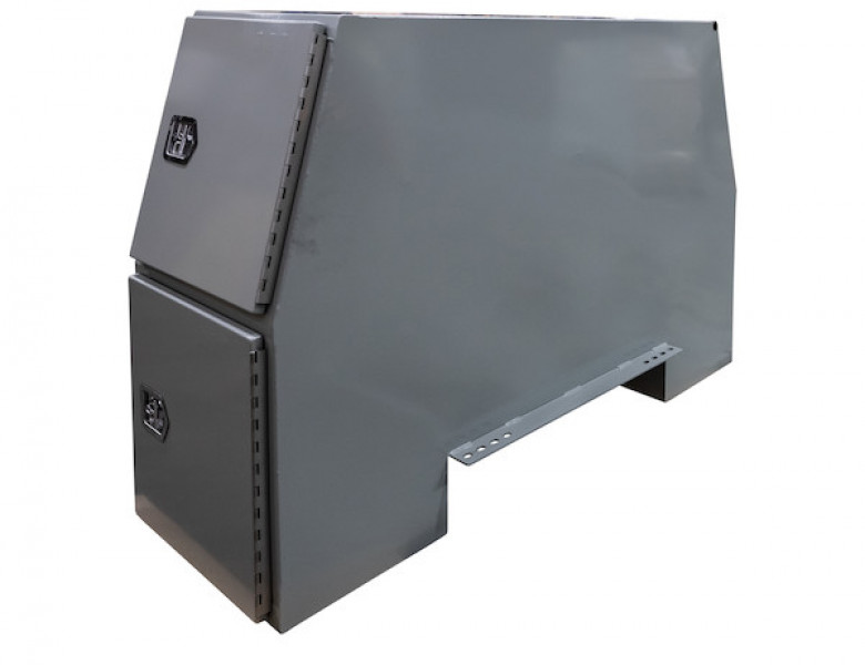 Image of 55x24x85 Inch Offset Floor Primed Steel Backpack Truck Box - 9.1 Inch Offset from Buyers Products. Part number: BP855524P