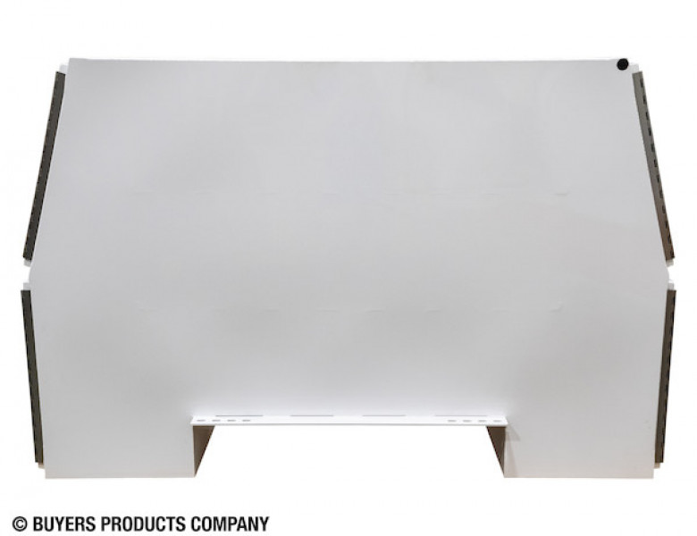 Image of 85x55x48 Inch White Steel L-Pack Backpack Truck Box - 16.35 Inch Offset from Buyers Products. Part number: BP855548W