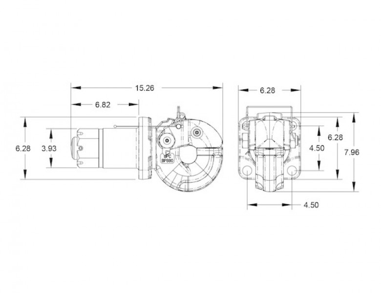 Image of 50 Ton Heavy-Duty Swivel Type Pintle Hook from Buyers Products. Part number: BP880