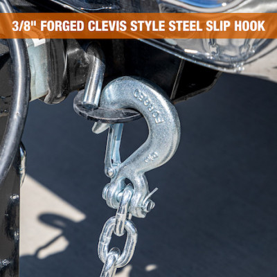 Image of 3/8x35 Inch Class 4 Trailer Safety Chain With 1-Clevis Style Slip Hook-43 Proof from Buyers Products. Part number: BSC3835