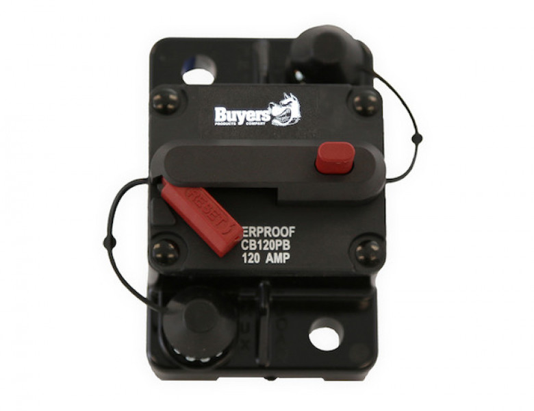 Image of 100 Amp Circuit Breaker With Manual Push-to-Trip Reset from Buyers Products. Part number: CB100PB