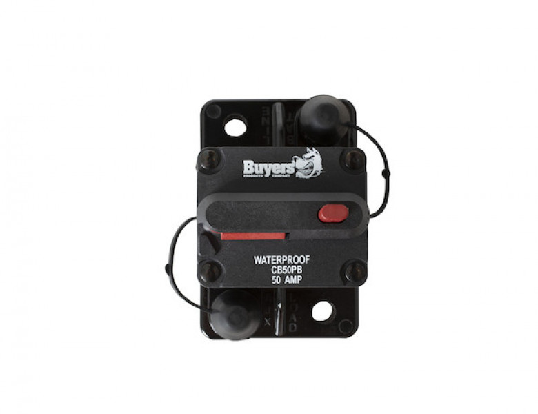 Image of 100 Amp Circuit Breaker With Manual Push-to-Trip Reset from Buyers Products. Part number: CB100PB