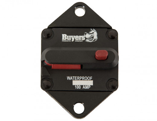 Image of 100 Amp Push-to-Trip Circuit Breaker from Buyers Products. Part number: CB102PB