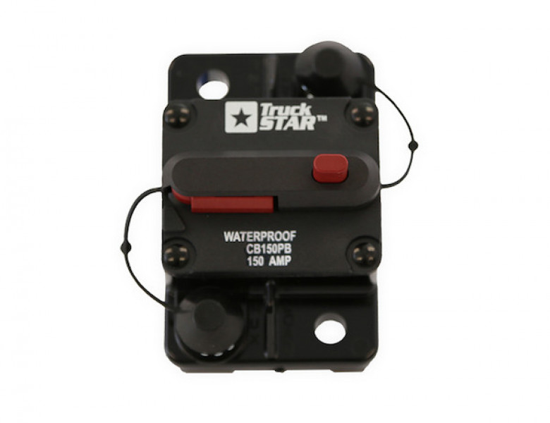 Image of 150 Amp Circuit Breaker With Manual Push-to-Trip Reset from Buyers Products. Part number: CB150PB