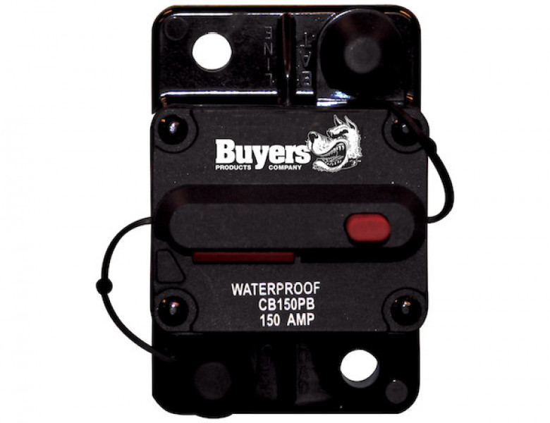 Image of 150 Amp Circuit Breaker With Manual Push-to-Trip Reset from Buyers Products. Part number: CB150PB