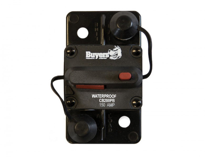 Image of 150 Amp Circuit Breaker With Manual Push-to-Trip Reset With Large Frame from Buyers Products. Part number: CB151PB