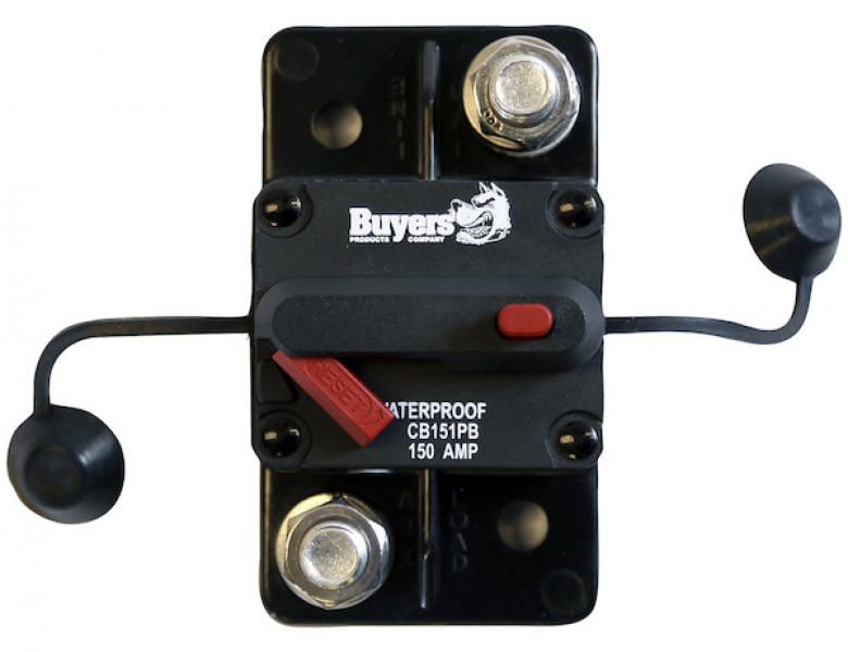 Image of 150 Amp Circuit Breaker With Manual Push-to-Trip Reset With Large Frame from Buyers Products. Part number: CB151PB