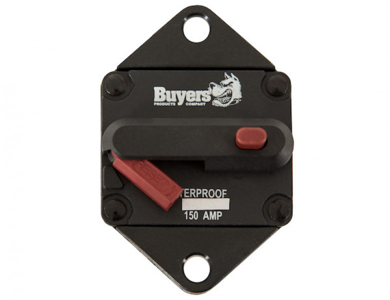 Image of 150 Amp Push-to-Trip Circuit Breaker from Buyers Products. Part number: CB152PB