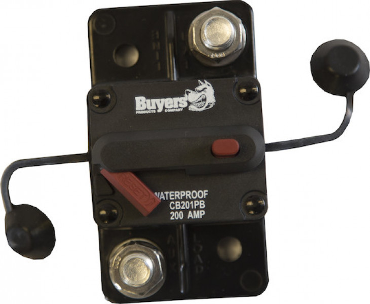 Image of 200 Amp Circuit Breaker With Manual Push-to-Trip Reset With Large Frame from Buyers Products. Part number: CB201PB