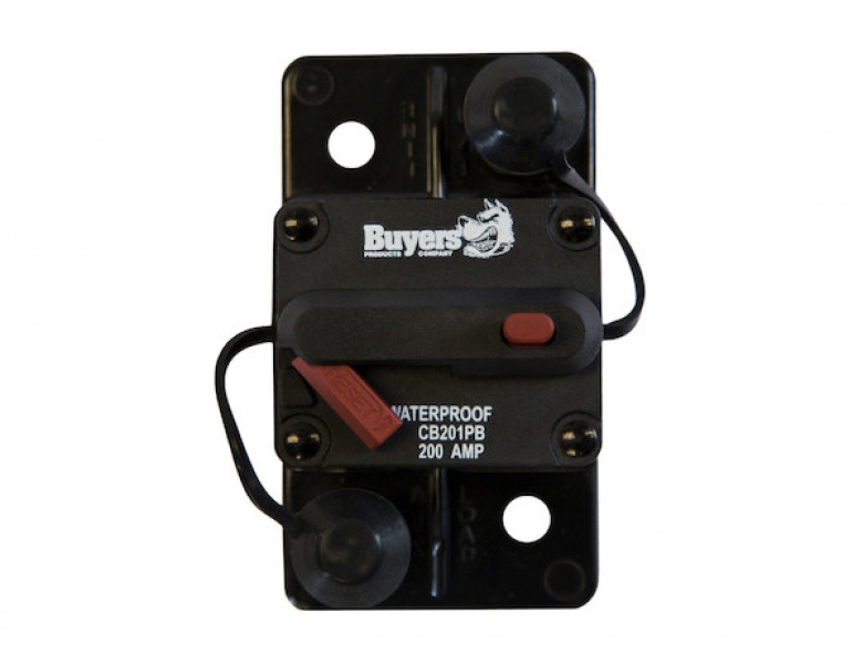 Image of 200 Amp Circuit Breaker With Manual Push-to-Trip Reset With Large Frame from Buyers Products. Part number: CB201PB