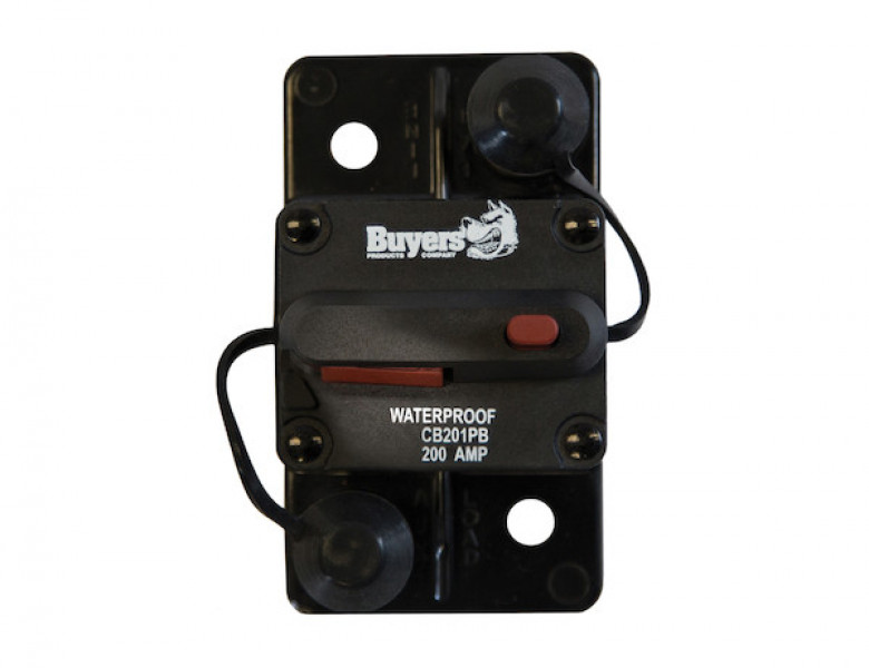 Image of 200 Amp Circuit Breaker With Manual Push-to-Trip Reset With Large Frame from Buyers Products. Part number: CB201PB