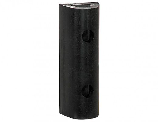 Image of Extruded Rubber D-Shaped Bumper with 2 Holes - 3 x 2-7/8 x 12 Inch Long from Buyers Products. Part number: D312