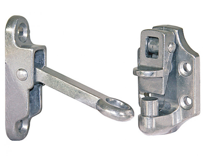 Image of Heavy-Duty Aluminum Door Hold Back - 2 Inch Hook and Keeper from Buyers Products. Part number: DH300