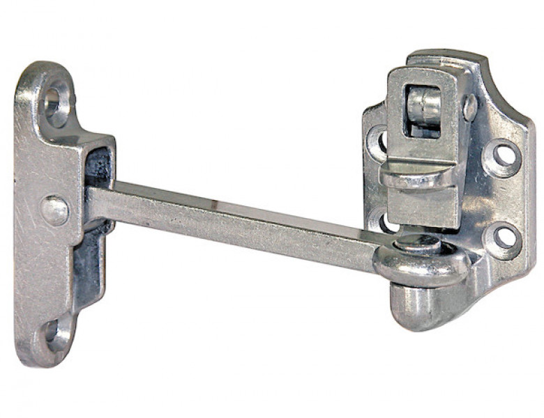 Image of Heavy-Duty Aluminum Door Hold Back - 4 Inch Hook and Keeper from Buyers Products. Part number: DH304