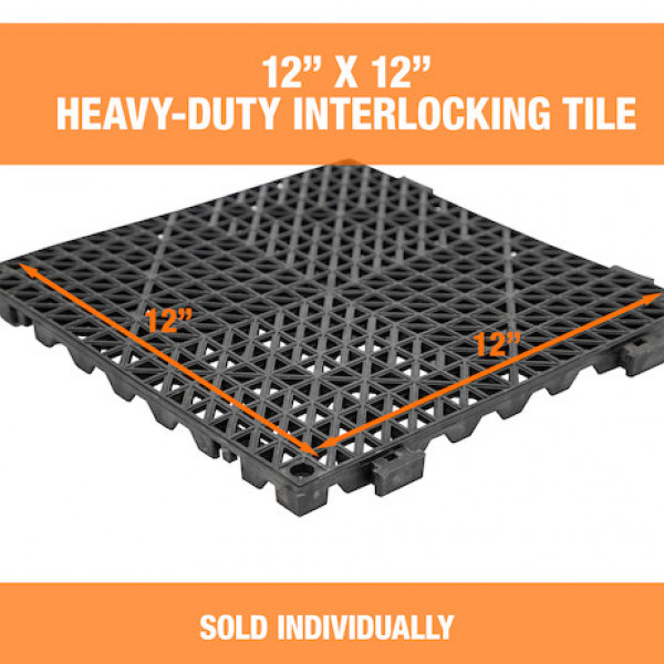 Image of 2 x 12 Inch Female Edge Dry-Mat Tile from Buyers Products. Part number: DM0212BF