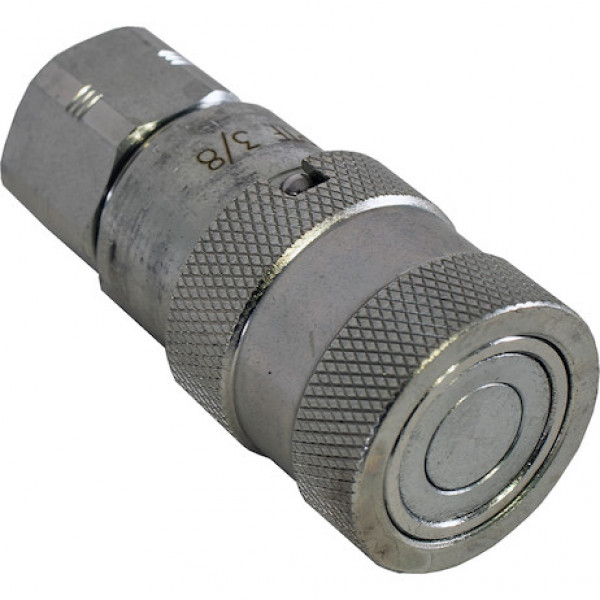 Image of 3/8 Inch Female Flush-Face Coupler With 3/8 Inch NPT Port from Buyers Products. Part number: FF0606