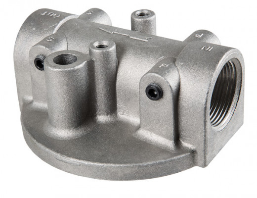 Image of 50 GPM Return Line Filter Head 1-1/4 Inch NPT/25 PSI Bypass from Buyers Products. Part number: FH225