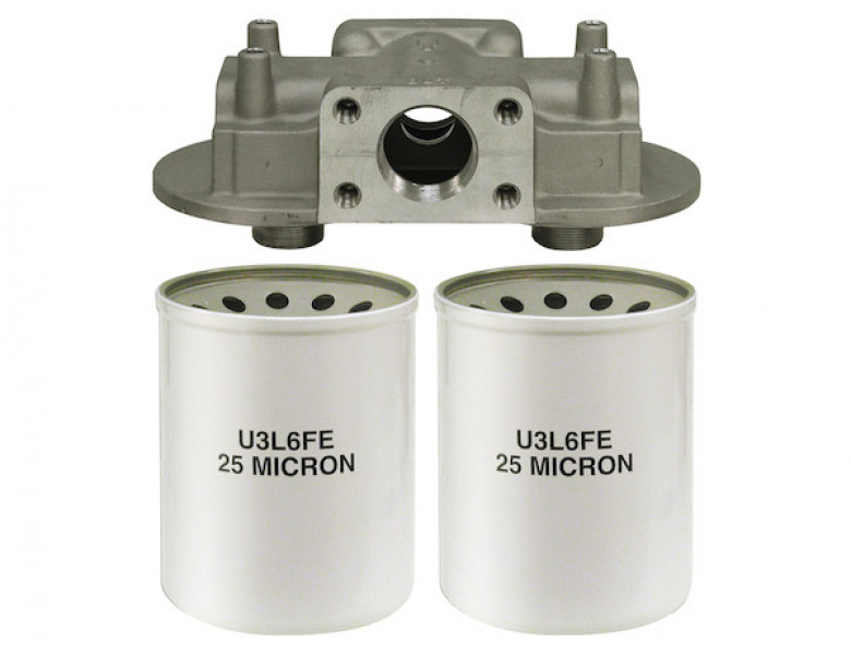 Image of 90 GPM Return Line Filter Head 1-1/2 Inch NPT/15 PSI Bypass from Buyers Products. Part number: FH415