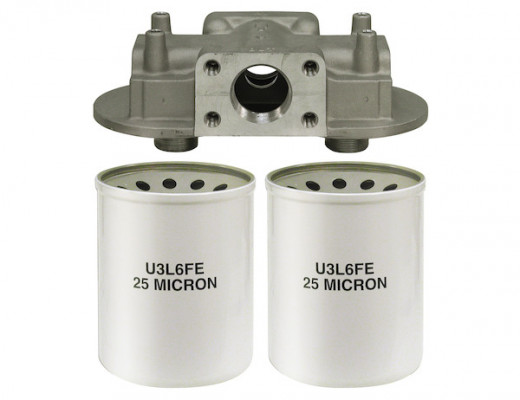 Image of 90 GPM Return Line Filter Head 1-1/2 Inch NPT/15 PSI Bypass from Buyers Products. Part number: FH415