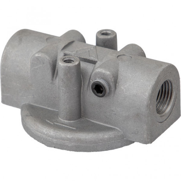 Image of 15 GPM Return Line Filter Head 1/2 Inch NPT Ports/25 PSI Bypass from Buyers Products. Part number: FH625