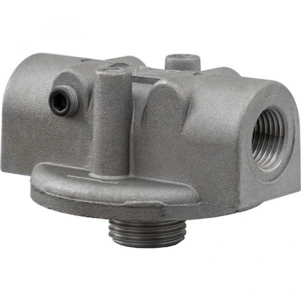 Image of 15 GPM Return Line Filter Head 1/2 Inch NPT Ports/25 PSI Bypass from Buyers Products. Part number: FH625